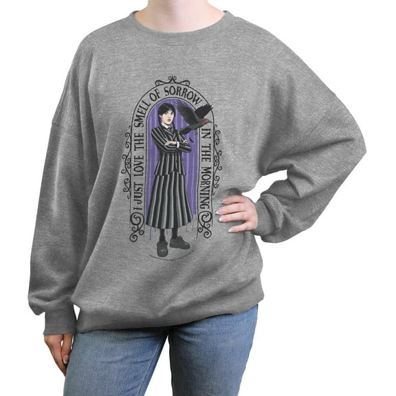Juniors Wednesday Smell of Sorrow in the Morning Sweatshirt