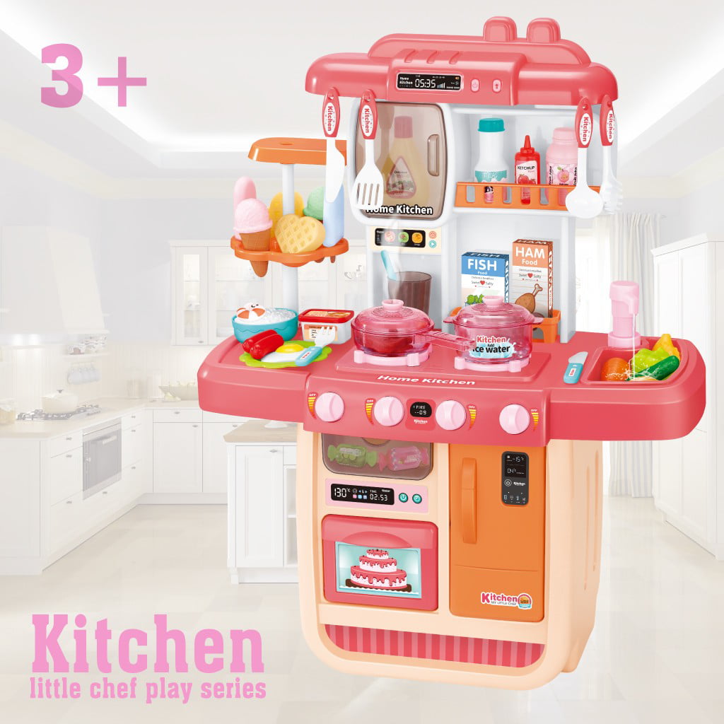 Details about   Large Kitchen Kids Play Set Pretend Baker Toy Cooking Playset Food Accessories 