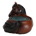 thumbnail image 5 of Rustic Western Brown Chestnut Horse Coaster Holder with Horseshoe Coasters Set, 5 of 9