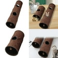 thumbnail image 2 of Plush Foldable Cat Tunnel Tube Playtube Hideaway Crinkle Tunnel for Small Cat, 2 of 12