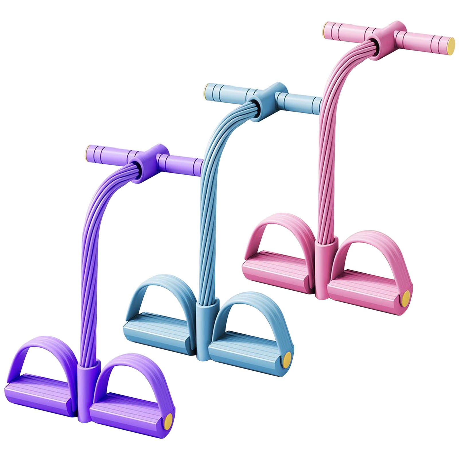 Arestory 21 Fitness Resistance Bands-10 Tube Pedal Ankle Puller - 2025 New Sit up Leg Stretch Rope Exercise Bands with Handles, Stretching Workout Fitness Bands for Arm Weights Exercise Equipment
