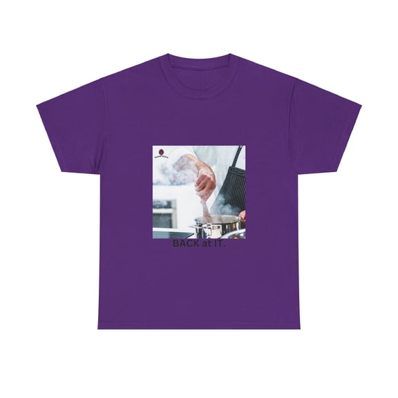 BACK AT IT. Unisex Heavy Cotton Tee