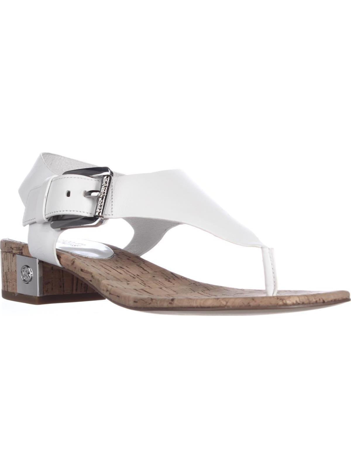 Womens MICHAEL Michael Kors London Thong T-Strap Sandals, Optic White -  
