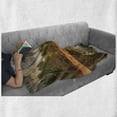 thumbnail image 6 of Yosemite Soft Flannel Fleece Blanket, Trees Reflections on Merced River Yosemite Valley National Park California in the Fall, Cozy Plush for Indoor and Outdoor Use, 50" x 60", Green, by Ambesonne, 6 of 6