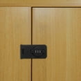 thumbnail image 4 of OULII Cabinet Door Lock 1Set Zinc Alloy for Sliding Barn Doors Keyless 11.8X1.8X1In, 4 of 8