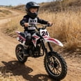 thumbnail image 4 of SYX MOTO MK 40cc 4-Stroke Gas Powered Mini Dirt Bike for Kids & Youth, Fully Automatic Entry-Level Off-Road Pit Bike with Speed Governor, Pull Start, Red, 4 of 4
