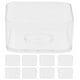thumbnail image 1 of 10 vasos de plástico transparente para velas de té, portavelas cuadrados, portavelas votivas, recipientes para velas, tarros de cera para hacer velas tú mismo, 1 of 8