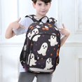 thumbnail image 6 of FORMRS Unisex School Backpack 17" Student Travel Bag with Laptop Compartment, White Halloween Ghosts, 6 of 7