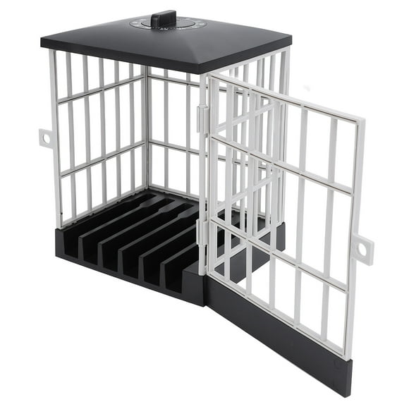 Phone Lock Box with Timer, Cell Phone Jail, Mobile Phone Jail with Timer Cell Phones Prison Lock Up Safe Smartphone Stand Holder Classroom Home Table Office Storage Gadget