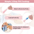 thumbnail image 3 of Unique Bargains Cat Pill Shooter Safe & Easy Pill Popper with 2 Premium Soft Silicone Tips Pet Pill Shooter Medicine Feeder for Cat and Dog Pink, 3 of 7