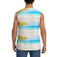 thumbnail image 4 of Bixox Men's Coconut Palm Tree on Beach Printed Shirt Sleeveless Fitness Tank Top-X-Large, 4 of 7