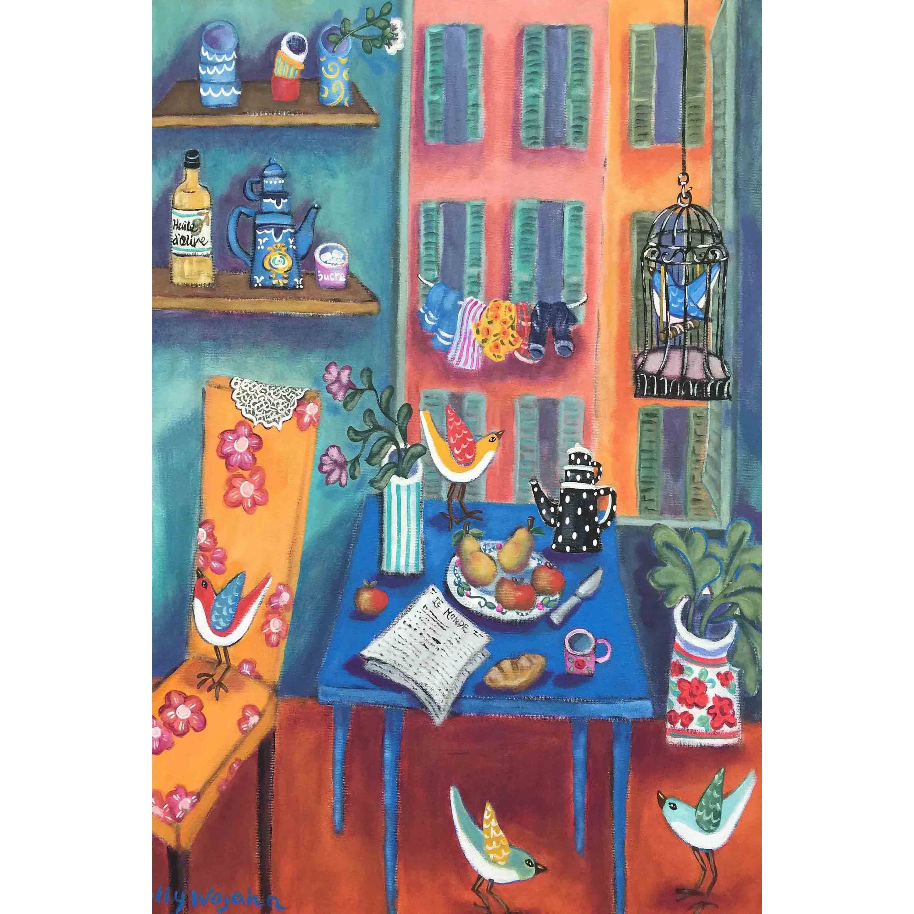"Menton Interior" Painting Print on Canvas