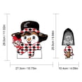 thumbnail image 2 of NIZELUK Clearance Santa Claus Elf- Wiper Sticker Removable Rear Windshield Wiper Sticker Car Sticker Fall Savings Clearance Sales Today Deals Prime, 2 of 2