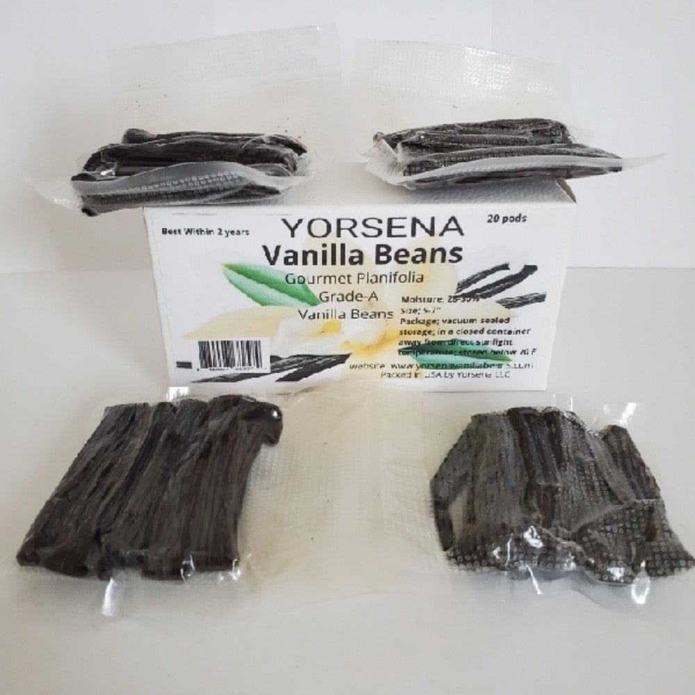 Madagascar Vanilla Beans Grade A , planifolia 20 pods