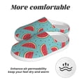 thumbnail image 6 of Fotbe Watermelon Pattern Women's Fuzzy Curly Fur Memory Foam Loafer Slippers Indoor Outdoor Slippers Winter Home Shoes-40/41, 6 of 7