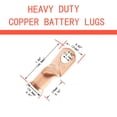 thumbnail image 2 of Terminal de anillo de batería 1/0 AWG 1/2 Stud (10 unidades) Cobre, 2 of 6