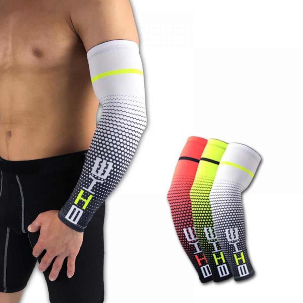 Details about   Men Women Elastic Ice Silk Arm Sleeves Summer Sun Protection Anti-UV Arm Covers 