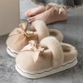 thumbnail image 4 of Luxalzxs Womens Winter Warm Slippers, Soft Comfortable Furry Fleece Lined House Slippers, Home Bedroom Cotton Slippers, 4 of 5
