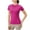 Hot Pink, variant on Workout Tops for Women Short Sleeve Athletic Yoga Top Round Neck Quick Dry Lightweight Running Shirts