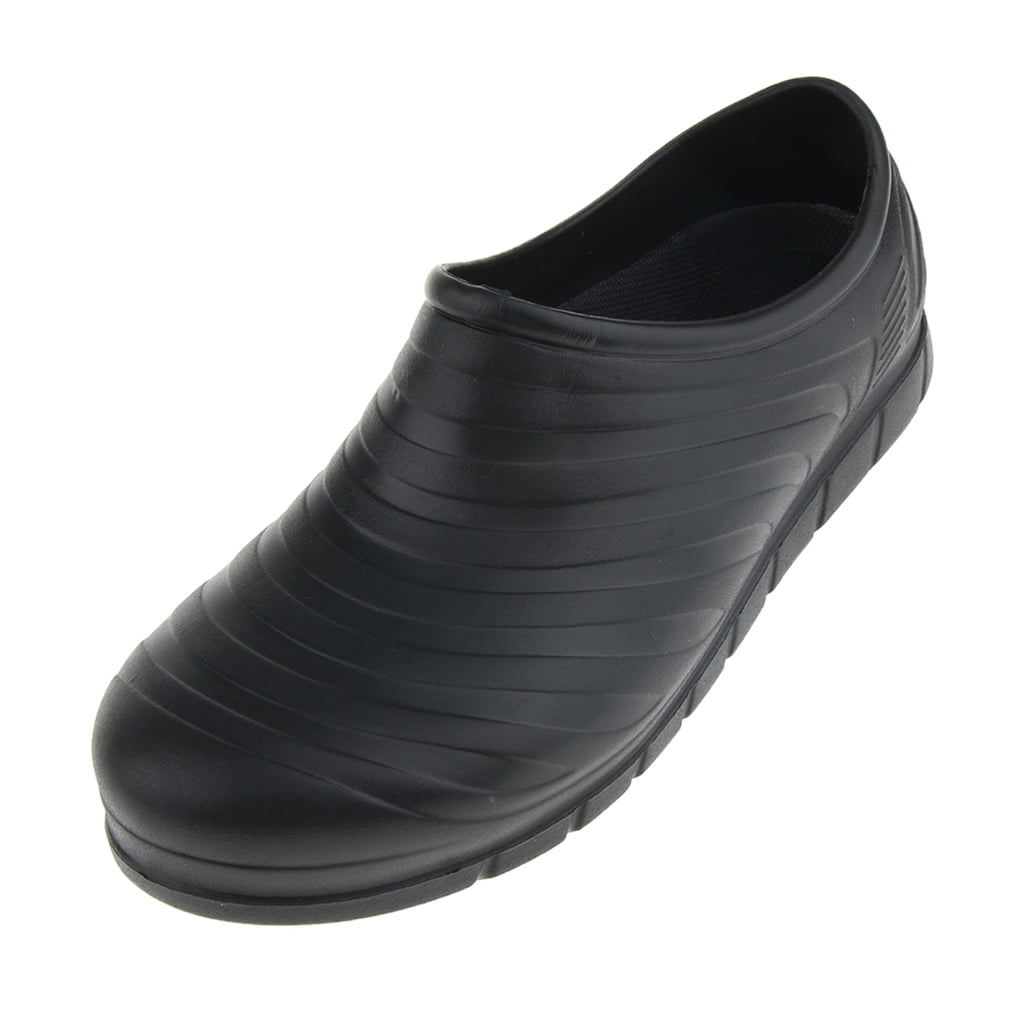 Lightweight Garden Kitchen Hospital Work Clog Slip Resistant Restaurant Shoes Unisex Black UK5-10