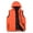 Orange, variant on Men's Lightweight Sleeveless Puffer Vest with Hood Water-Resistant Outdoor Vest Jacket Orange Size M