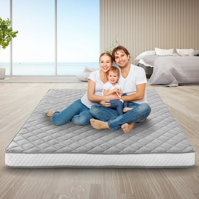 SLSY Futon Mattress, Extra Thick Padded Japanese Floor Mattress Quilted Bed  Mattress Topper, Folding Floor Lounger Sleeping Pad Guest Bed 