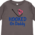 thumbnail image 4 of Inktastic Fishing Hooked on Daddy Boys or Girls Long Sleeve Toddler T-Shirt, 4 of 5