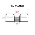 thumbnail image 3 of Royal 3 Piece Outdoor Wicker Patio Furniture Set 03a, 3 of 7