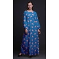 thumbnail image 3 of Bimba Robe Maxi d'Été Décontractée pour Femmes en Georgette Mousse Grandiflora à Imprimé Floral de Roses Longue à Taille Élastique-Xxx-Grand, 3 of 5