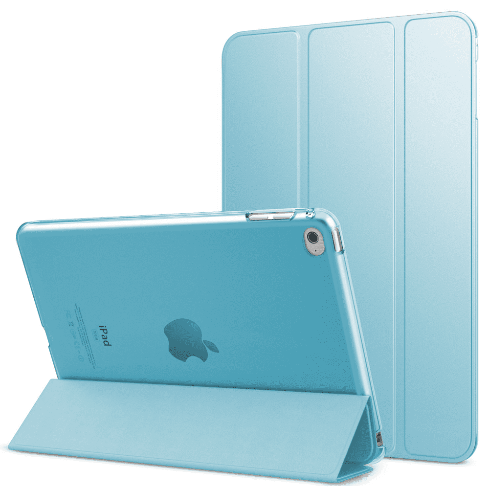 For Apple iPad Case Slim Shell Translucent Frosted Back Cover Auto Wake/Sleep 