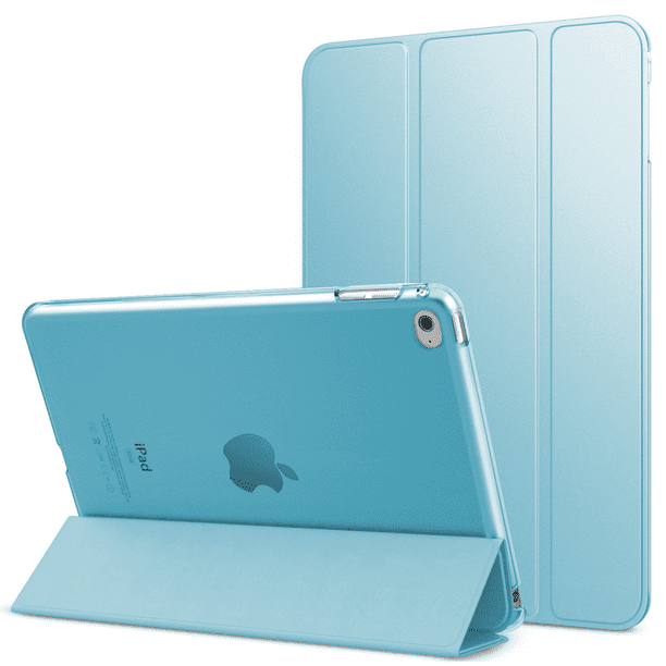 IPad Mini 4 - Funda delgada, liviana y con soporte inteligente con protector trasero esmerilado translúcido para Apple IPad Mini 4 de 7.9 pulgadas con activación/reposo automático Adepaton Accesorios para Tablets