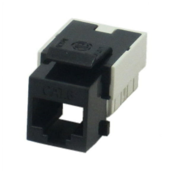 IEC RJ4508F-MT-BKL6 RJ4508 Female Keystone Connector Black Category 6