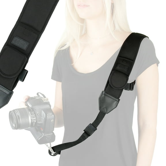 USA Gear Quick Release DSLR Camera Shoulder Sling Neck Strap with Safety Strap