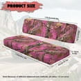 thumbnail image 7 of Uorisanigo UTV Seat Cover Dustproof Polyester Fabric, Pink Hunting Camo Forest Mule Front Bench Seat Cushion UTV Accessories Seats Protector for Kawasaki Mule 4010 4x4 2009-2025, 7 of 7