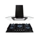 thumbnail image 1 of Combo Supra Parrilla y Campana de Pared 76 cm Negro con Cristal Curvo, 1 of 6