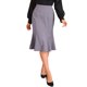 thumbnail image 1 of Falda lápiz con dobladillo rizado Inspire Chic para mujer, de cintura alta, elegante y casual, falda midi XS color púrpura claro, 1 of 5