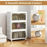 Costway 3-Tier Stackable Storage Bins 33-gal Collapsible Storage Boxes ...