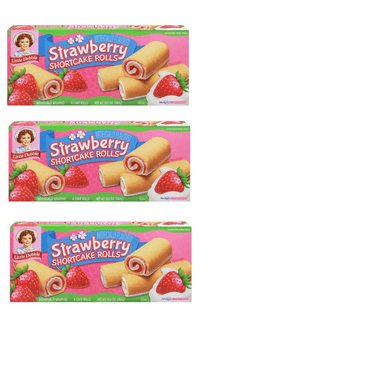 Little Debbie Strawberry Shortcake Rolls, 6 ct pack of 3