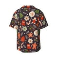 thumbnail image 2 of Disketp Men's Hawaiian Winter Holiday Christmas Print Shirts Button Down Holiday Beach Shirts-Small, 2 of 7