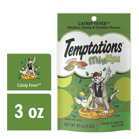 Temptations MixUps Cat Treats, Catnip Fever Flavor, 3 Oz.