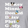 thumbnail image 3 of Mickey & Friends - Mickey Friends Character List - Juniors Cropped Cotton Blend T-Shirt, 3 of 5