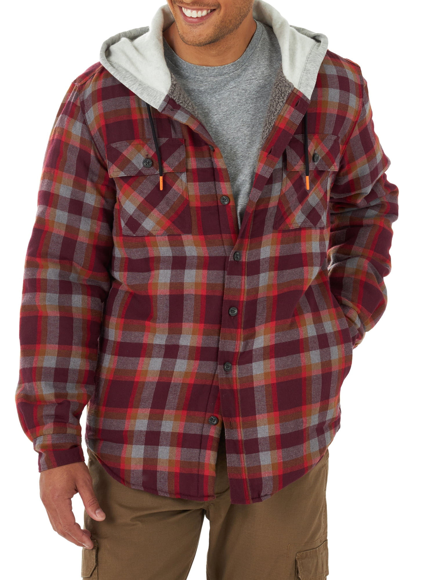 hooded lined flannel