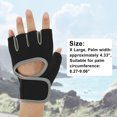 thumbnail image 4 of Guantes deportivos de entrenamiento de fuerza Unique Bargains, guantes atléticos de medio dedo, talla X grande, color gris, 4 of 5