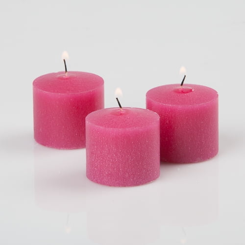 Richland Votive Candles Unscented Hot Pink 10 Hour Set of 12 Walmart