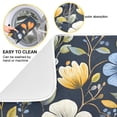 thumbnail image 3 of Yayeee Dish Drying Mat for Kitchen Counter Ultra Absorbent Easy Clean Pad 24x18", Navy Floral Pattern, 3 of 7