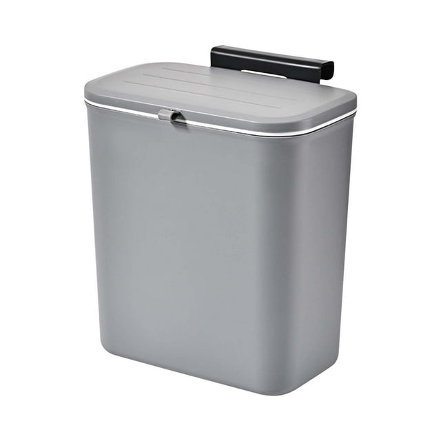 MAOWAPLG Kitchen Trash Can with Lid,Wall-Mounted Trash Can Household Plastic Kitchen with Lid Large Hanging Trash Can,Large Kitchen Trash Can