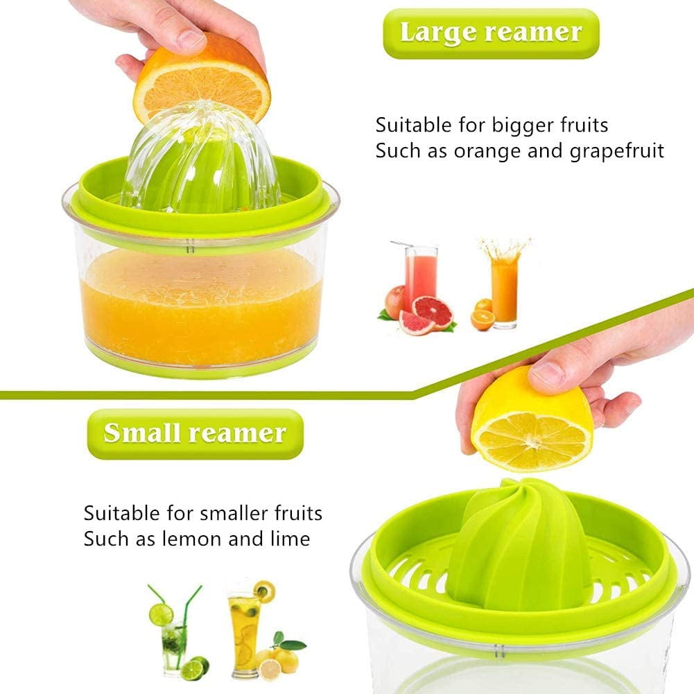  IFFMYJB Lemon Squeezer, Citrus Lemon Orange Juicer Squeezer,  Manual Hand Juicer for Orange Lime Squeezer, Lemon Juicer Orange Juicer  Squeezer with Strainer and Built-in Measuring Cup, Easy To Use: Home 