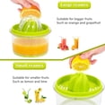 thumbnail image 2 of Exprimidor manual de cítricos, limón y naranja, con vaso medidor y rallador incorporados, exprimidor manual multifunción con exprimidores de varios tamaños, ajo, jengibre y rallador de queso, 2 of 7