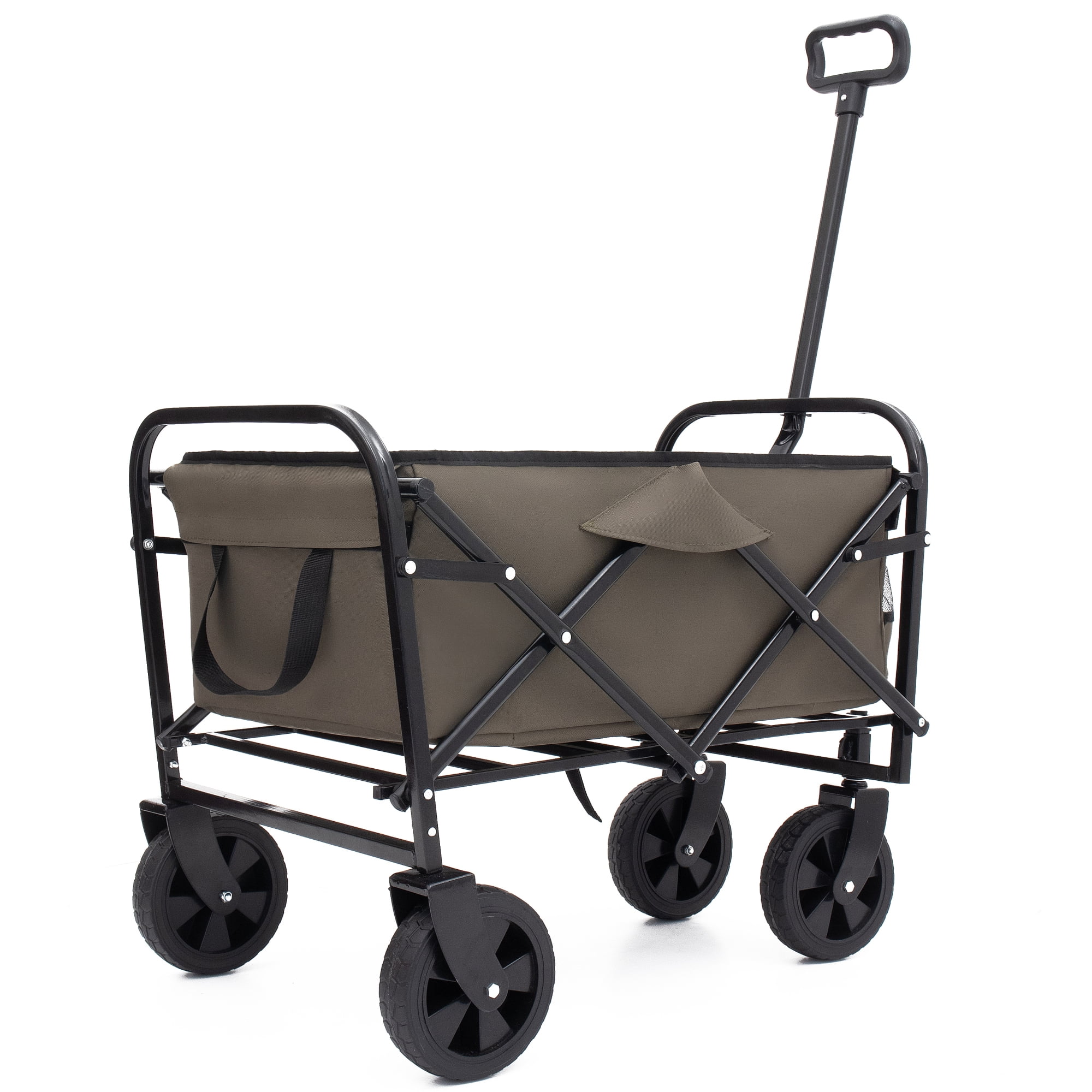 Foldable Wagon Cart Beach Wagon Heavy Duty Utility Cart Utility Wagon Grocery Cart for for Camping