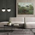 thumbnail image 6 of Epic Graffiti 'The Artist’s Garden In Argenteuil' by Claude Monet, Giclee Canvas Wall Art, 54"x40", 6 of 8